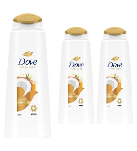 Dove Shampoo 400Ml 3'S
