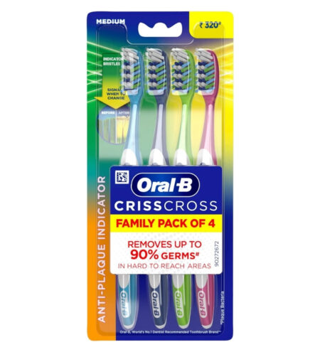 Oral-B T/B Ind Criss Cross 4P