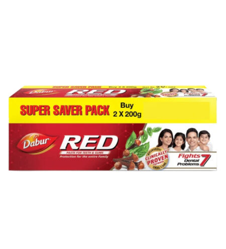 Dabur T/Paste Red 200 2'S