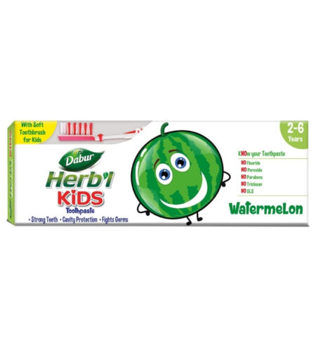 Dabur T/Paste Herbal Kids Watmln/Strbry
