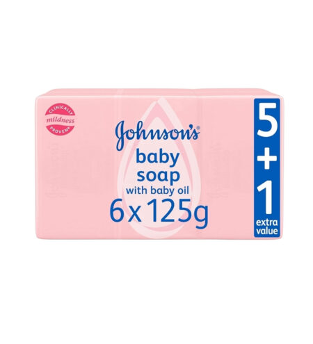 J&J Soap Pink&Wht 125G 5+1